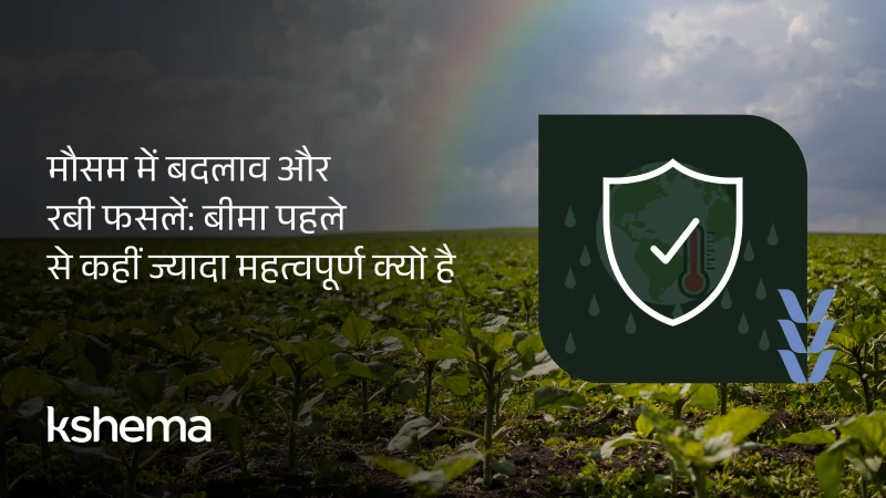 मौसम में बदलाव से प्रभावित रबी फसलें और किसानों को आर्थिक सुरक्षा प्रदान करता रबी फसल बीमा।